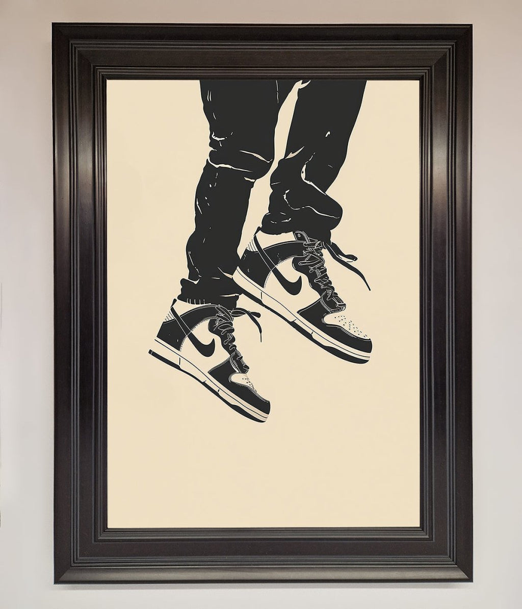 Trainers Bouncing Framed Wall Art-6