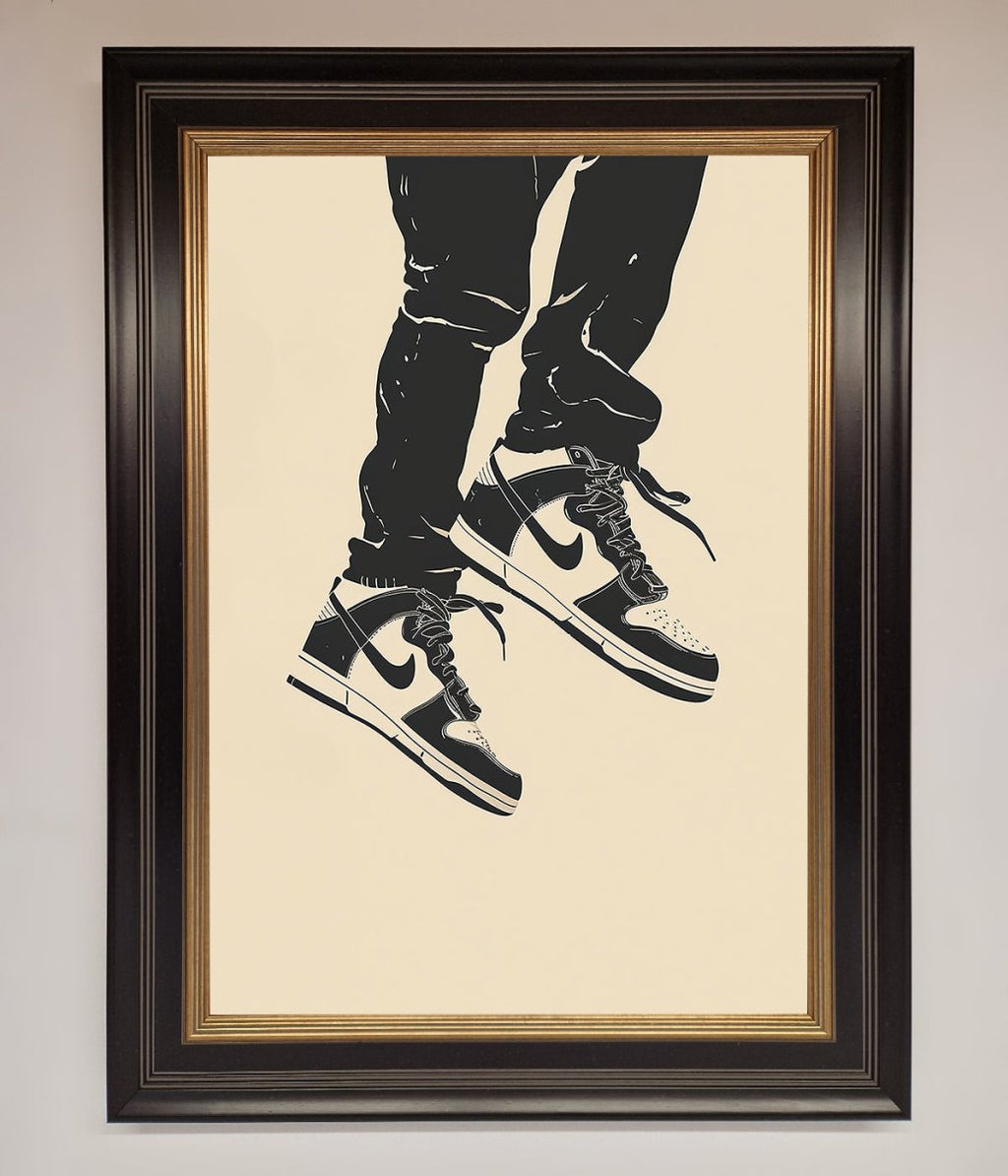 Trainers Bouncing Framed Wall Art-9