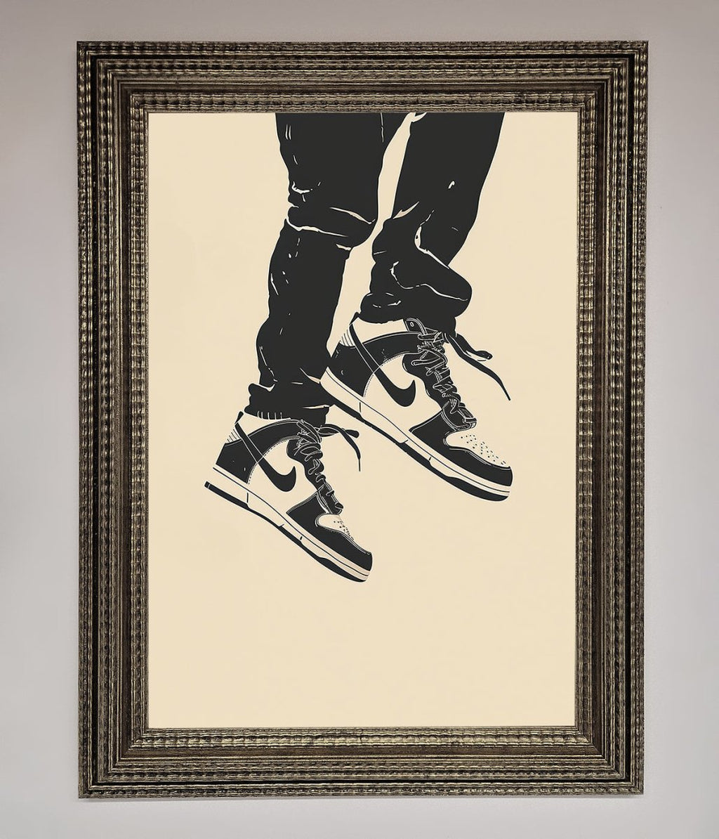 Trainers Bouncing Framed Wall Art-16