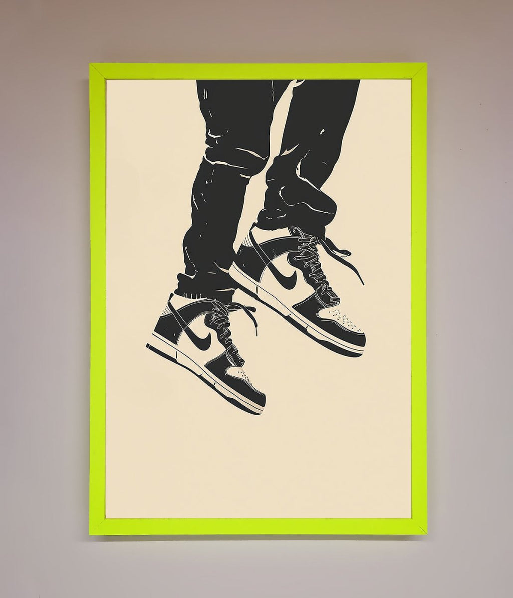 Trainers Bouncing Framed Wall Art-12