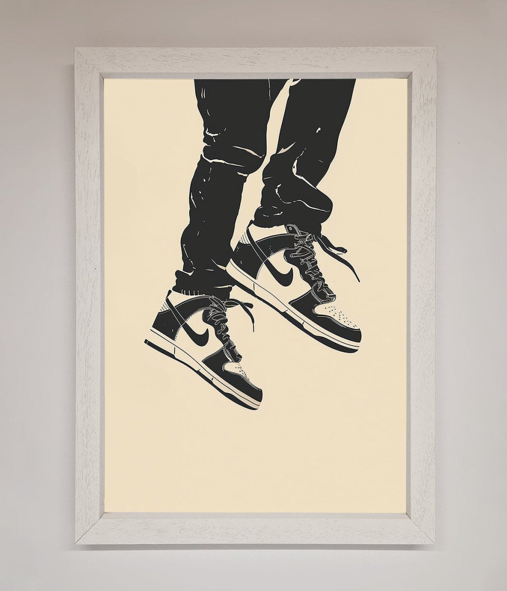 Trainers Bouncing Framed Wall Art-2