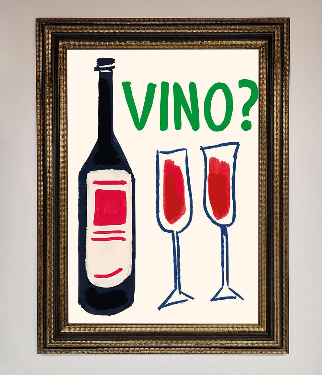 Vino Wine Framed Wall Art-18