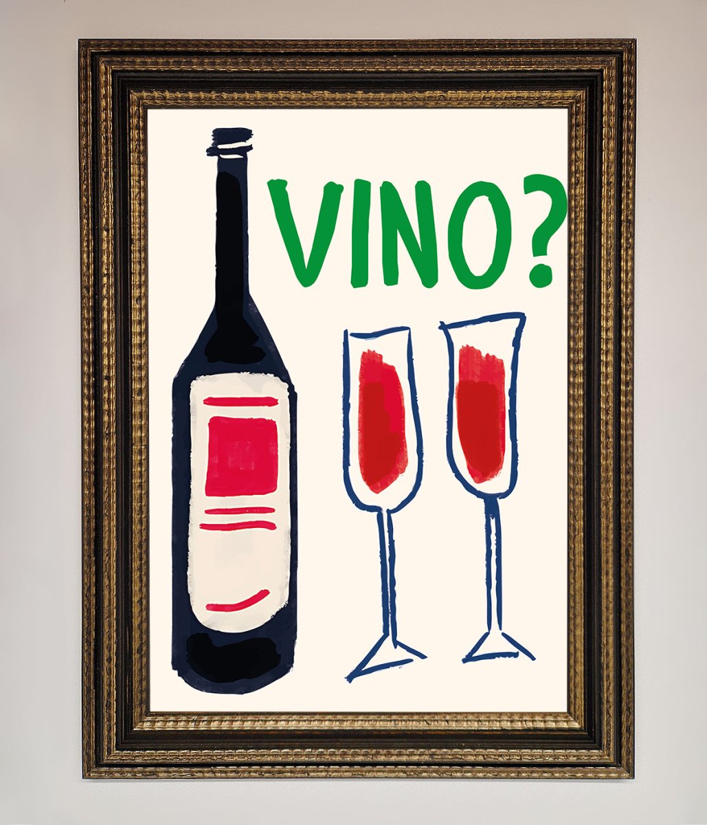 Vino Wine Framed Wall Art-18