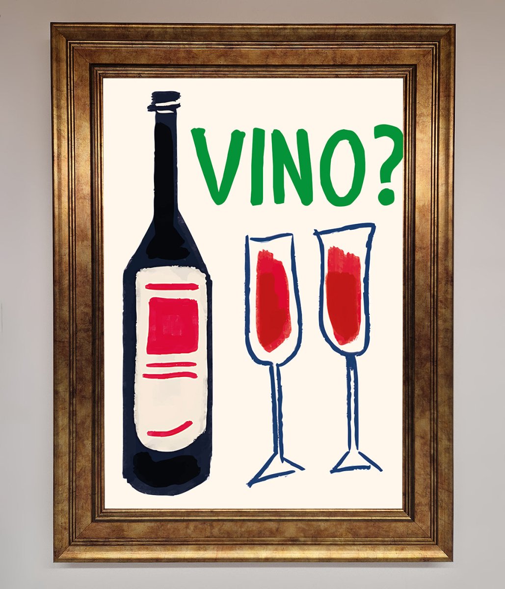 Vino Wine Framed Wall Art-7