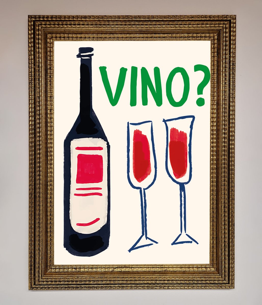 Vino Wine Framed Wall Art-15
