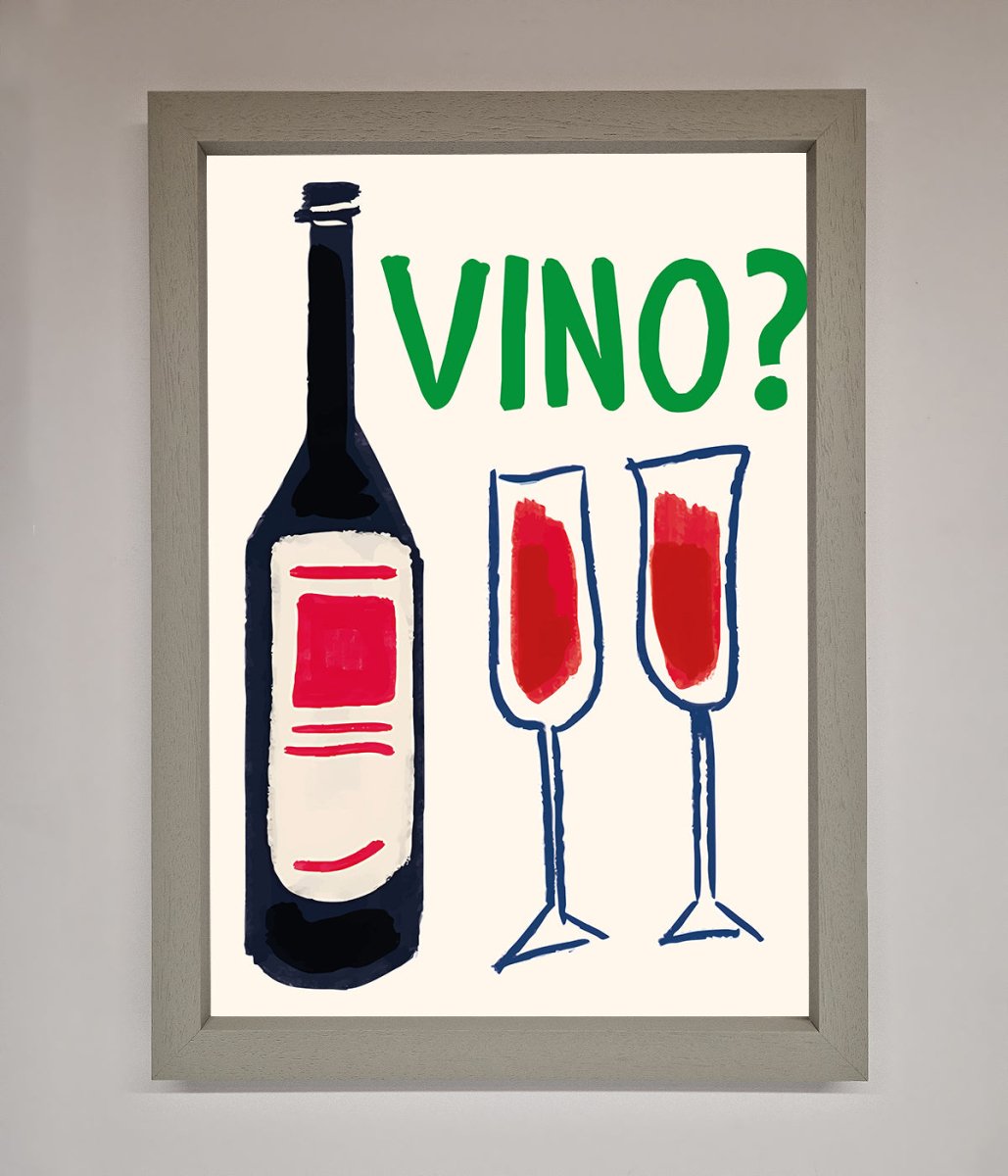 Vino Wine Framed Wall Art-3