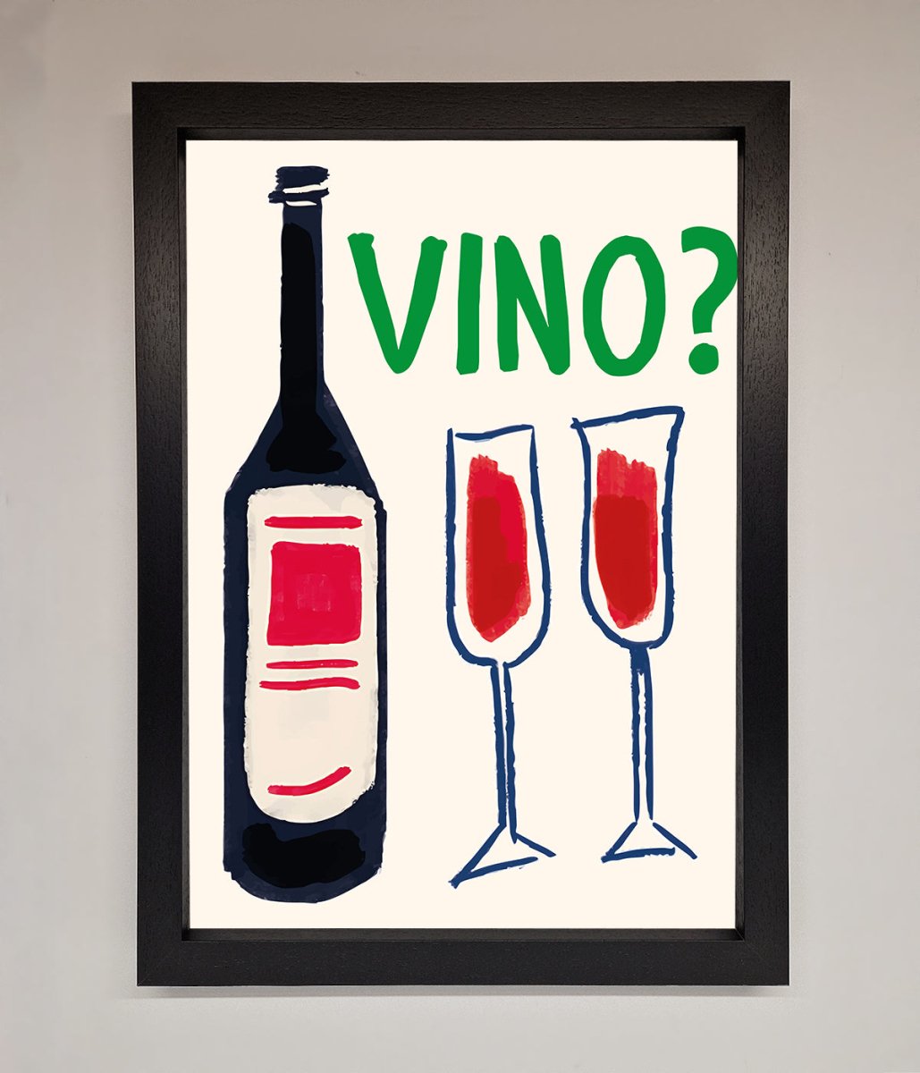 Vino Wine Framed Wall Art-1
