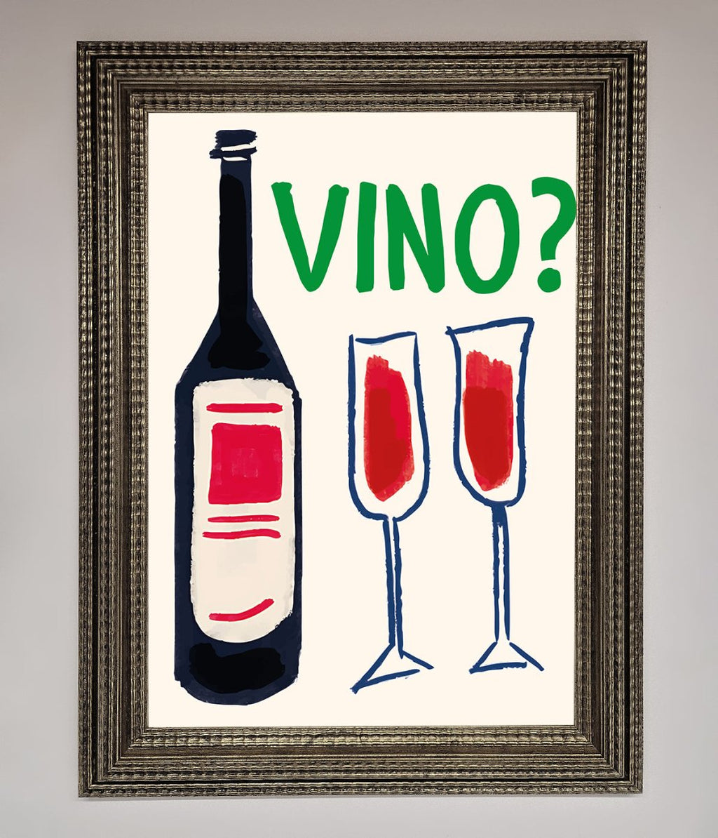 Vino Wine Framed Wall Art-16