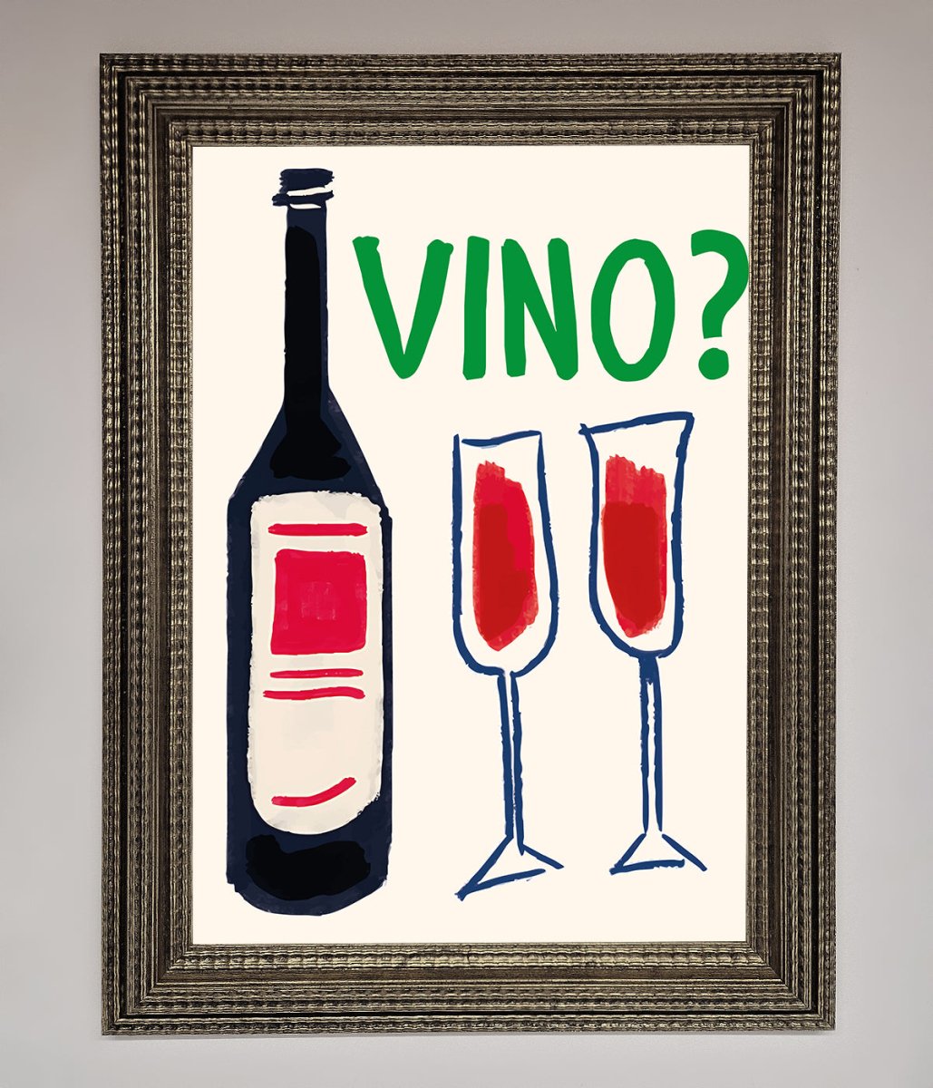 Vino Wine Framed Wall Art-16