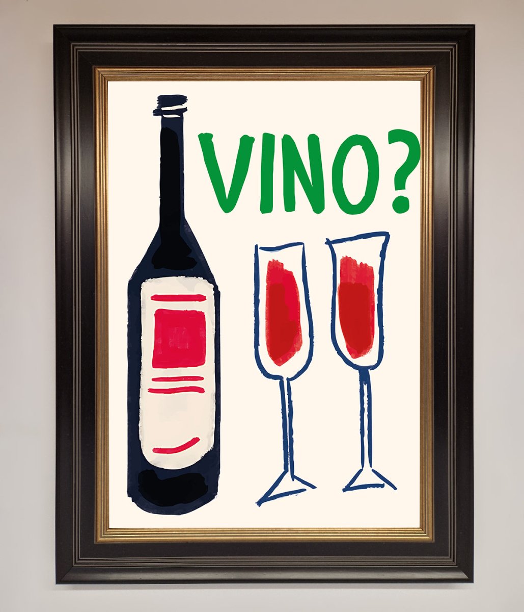 Vino Wine Framed Wall Art-9