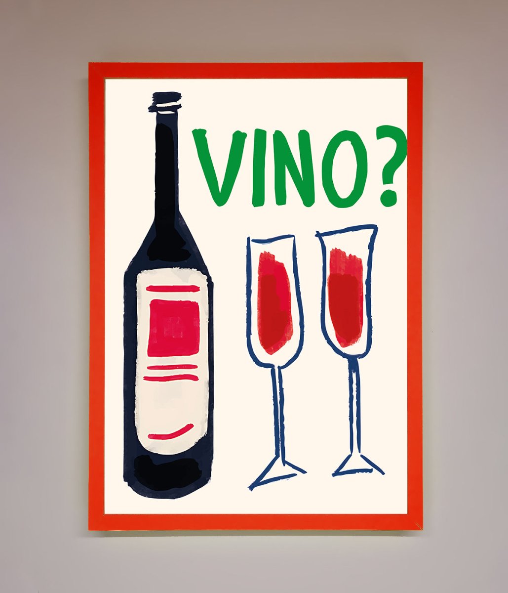 Vino Wine Framed Wall Art-14