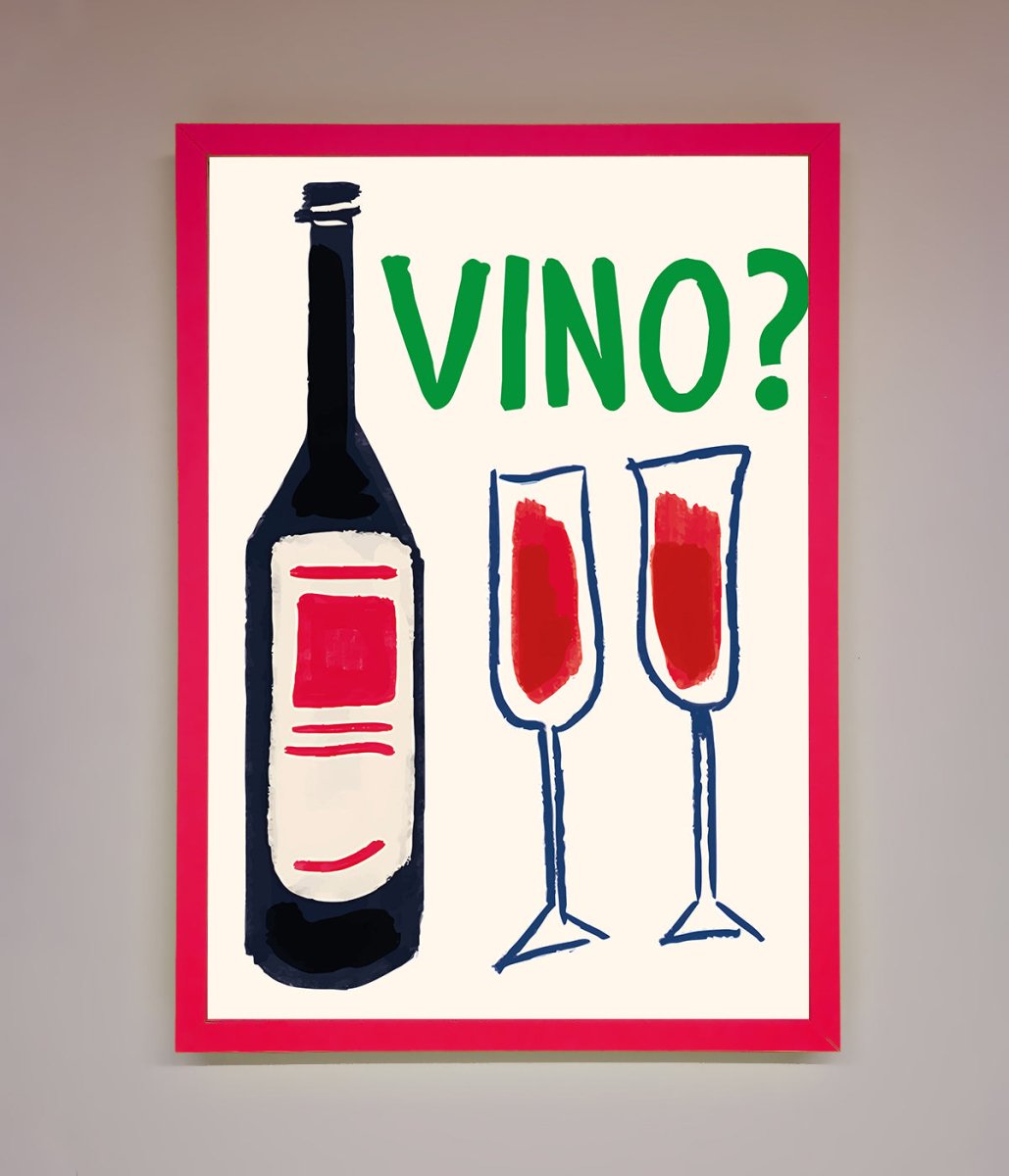 Vino Wine Framed Wall Art-13