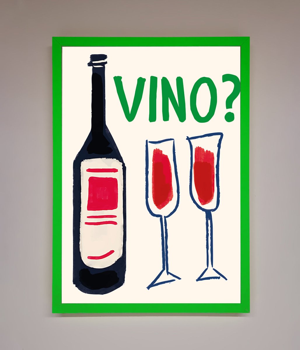 Vino Wine Framed Wall Art-0