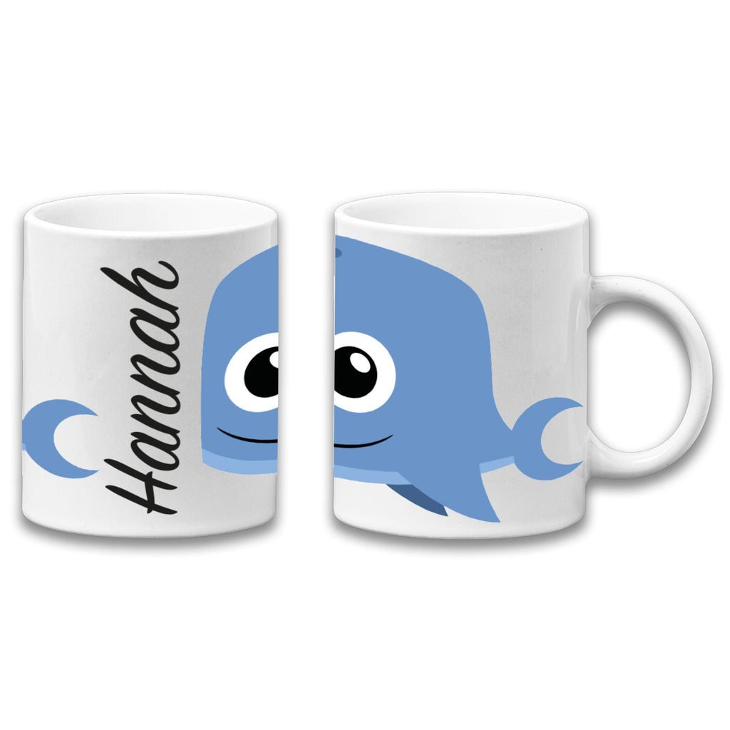 Adorable Whale Sea Animal Personalised Your Name Gift Mug-0