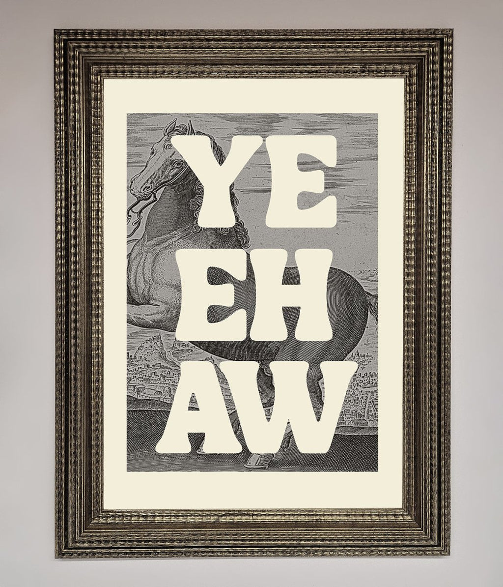 Yehaw Framed Poster-16