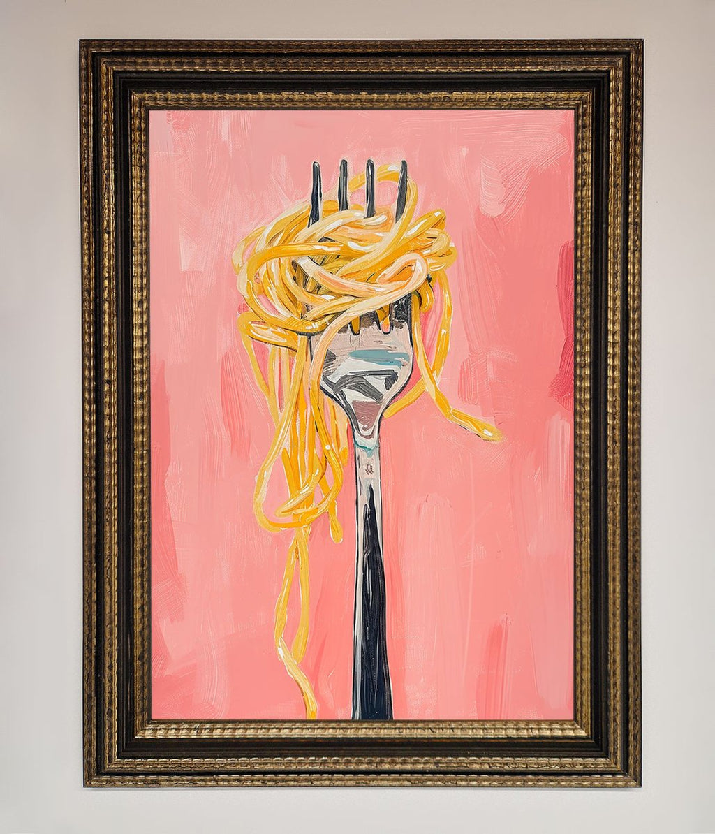 Yes To Spaghetti Framed Print-18