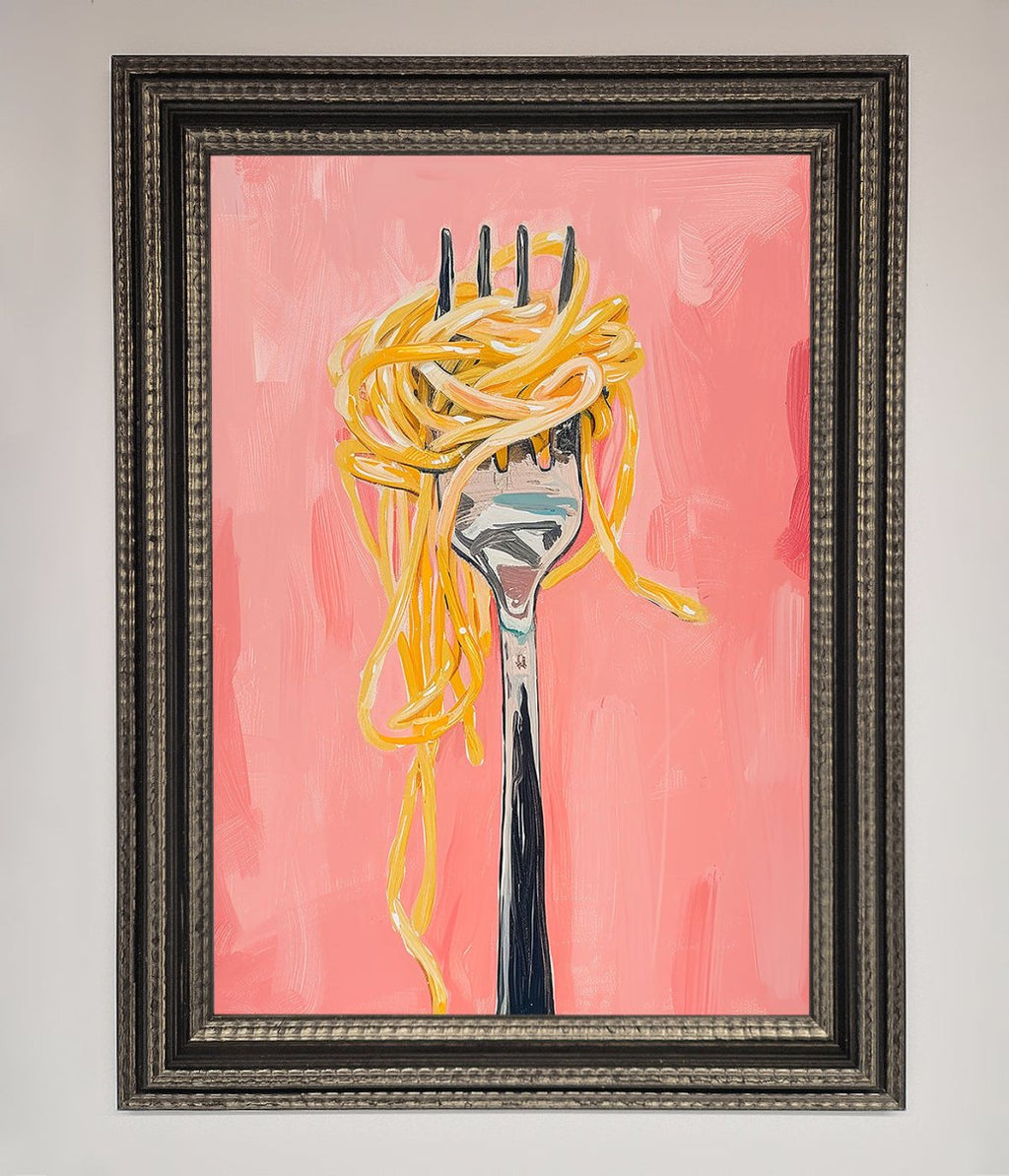 Yes To Spaghetti Framed Print-17