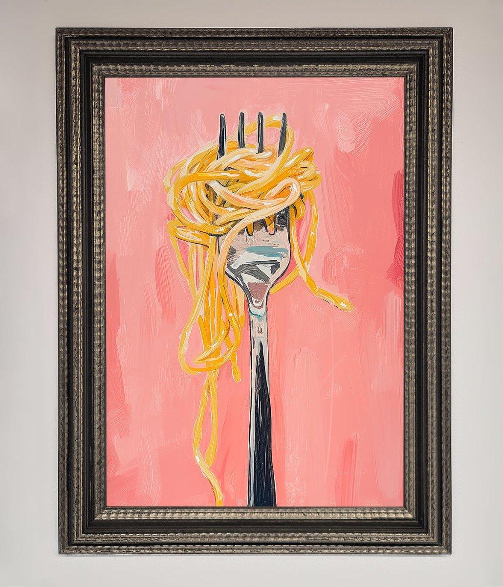 Yes To Spaghetti Framed Print-17