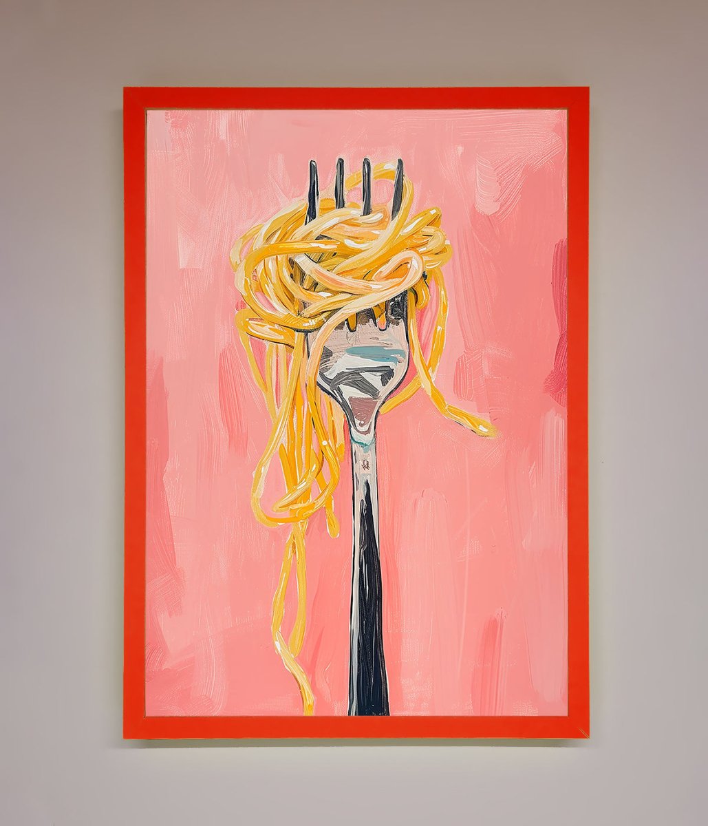 Yes To Spaghetti Framed Print-14