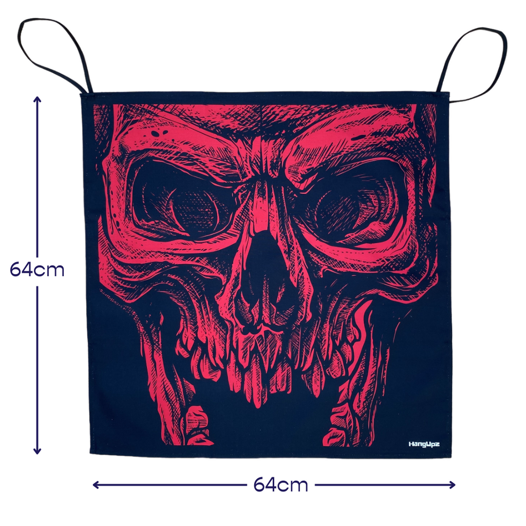 HANGUPZ Scary Zombie Skeleton Face Door-Hang Original Large Hanging Halloween Decoration Gift For Boys Girls-3