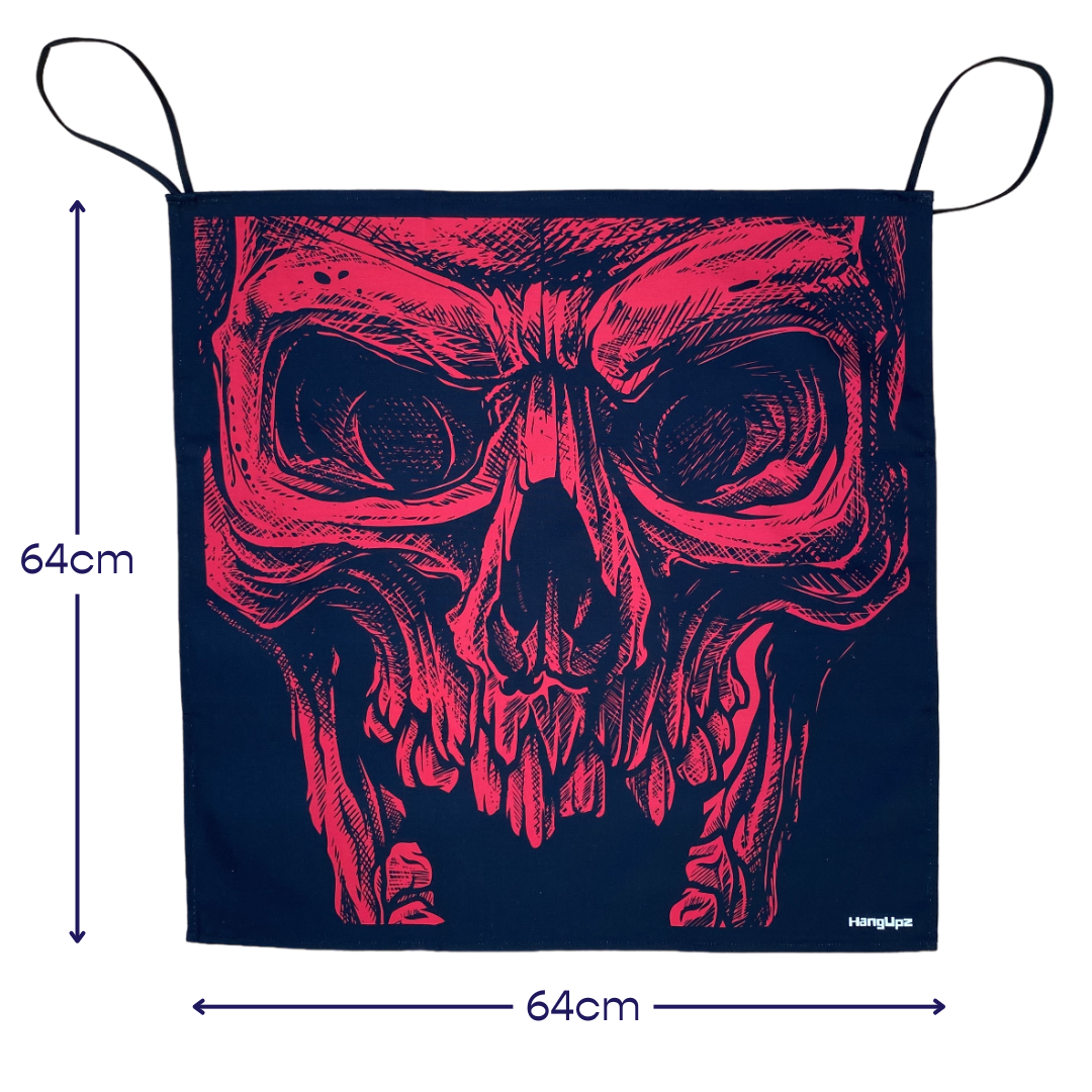 HANGUPZ Scary Zombie Skeleton Face Door-Hang Original Large Hanging Halloween Decoration Gift For Boys Girls-3